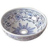 Sapho Bel/moder keramičen okrogel umivalnik ø 41 cm Priori – | Shoptok.si