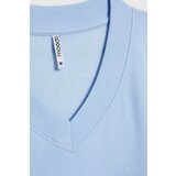Marisse WOMEN'S SWEATSHIRT Z-BL-4807 L.BLUE | Shoptok.si