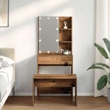 vidaXL toaletni stolić s LED-om izrađenim od starog drva | shoptok.hr