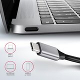 Axagon HMC-6GL laptop dock /port replicator USB 3.2 Gen 1 (3.1 Gen 1) Type-C Black, Grey | shoptok.hr
