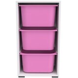 Hanah home višenamenska polica bronz 3D white pink | ePonuda.com