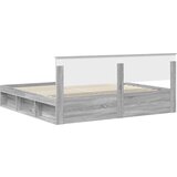  Okvir za krevet s uzglavljem Siva Sonoma 200 x 200 cm | shoptok.hr