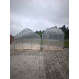  Modularni čelični plastenik Cucumber,6 mx2.10m, samo okvir, razmak između lukova 1m Slike