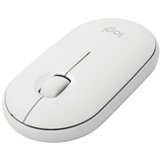 Logitech M350 Pebble, optical 1000dpi beli wireless bežični miš | ePonuda.com