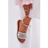 Boto Women Flat Sandals With Decoration White Dorfedi | shoptok.hr