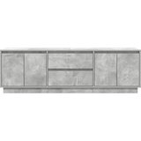 TV ormarić s LED svjetlima siva boja betona 160,5x41x50 cm | shoptok.hr