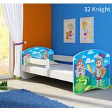 Otroška postelja ACMA z motivom, stranska bela 160x80 cm 32 Knight | Shoptok.si
