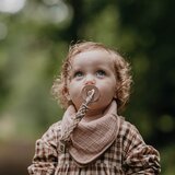 Bibs lesena priponka za dudo braid petrol/baby blue | Shoptok.si