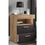 MID.YOU NOČNA OMARICA, antracit, medeni hrast | Shoptok.si