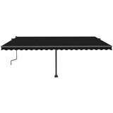  Tenda na ručno uvlačenje s LED svjetlima 500x350 cm antracit | shoptok.hr