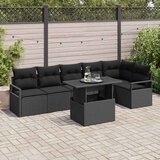  Sjedeća garnitura za vrt 7 kom. poliratan 232 x 122 x 85 cm | shoptok.hr