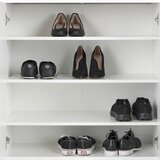 CARRYHOME omara za čevlje bela, visoki sijaj | Shoptok.si