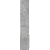  Visoka komoda siva boja betona 92x33x180 cm konstruirano drvo | shoptok.hr