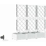  Vrtna saksija 3 pcs Bijeli 120 x 40 x 126 cm Plastika | shoptok.hr