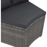  6-dijelni set vrtnih sofa od poliratana s jastucima sivi | shoptok.hr