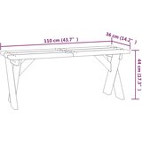  Vrtna klupa 110 cm od impregnirane borovine | Eponuda.com