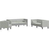  Kauč za dnevni boravak 3 pcs Svijetlo siva 194 x 74,5 x 70,5 cm | Eponuda.com