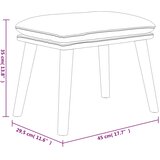  Tabure krem 45x29,5x35 cm od tkanine i umjetne kože | shoptok.hr