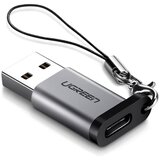 Ugreen USB 3.0-A na USB-C adapter siv - blister u