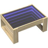  Stolić s beskonačnim LED svjetlima boja hrasta 70 x 53 x 30 cm | shoptok.hr