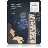 Skin79 Seoul Girl's Beauty Secret učvršćujuća sheet maska za konture lica 20 g