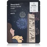 Skin79 Seoul Girl's Beauty Secret učvrstitvena maska iz platna za konture obraza 20 g Cene
