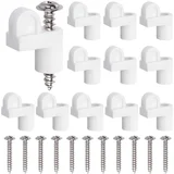Klipi za mreže oken 12 kos – ABS s vijaki, kompaktni 1.9cm x 0.95cm White, (5000247198)