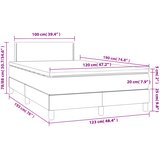  s oprugama i madracem crni 120x190 cm od umjetne kože | shoptok.hr