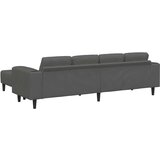  Tkaninska sofa s jastukom Tamno siva Baršunasta tkanina | shoptok.hr