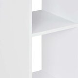 vidaXL Barska miza bela in betonska 60x60x110 cm | Shoptok.si