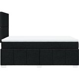  Krevet box spring s madracem crni 120 x 190 cm od tkanine | shoptok.hr