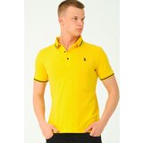 Dewberry T8586 MEN'S POLO NECK T-SHIRT-YELLOW-2 | shoptok.hr