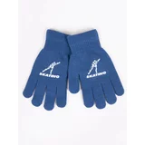 Yoclub Kids's Boys' Five-Finger Gloves RED-0012C-AA5A-014