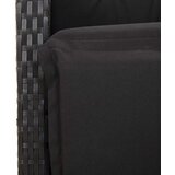  9-dijelni vrtni blagovaonski set s jastucima crni od poliratana Crna 190 cm table length | shoptok.hr