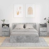 vidaXL Posteljne mize s predalom 2 pcs Betonsko siva 40 x 30 x 467 cm | Shoptok.si