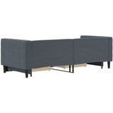  Dnevni krevet na razvlačenje i ladice tamnosivi 80x200 cm | shoptok.hr
