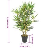  Umjetno stablo bambusa 368 listova 80 cm zeleno | shoptok.hr