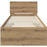  Okvir za krevet s uzglavljem Umjetnički hrast 75 x 190 cm | shoptok.hr