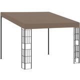 vidaXL Paviljon za namestitev na steno 3x3 m taupe blago Cene