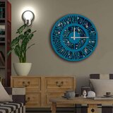 Opviq MDF Zidni sat 50cm Šareni