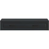 Stolna montirana na zid Crna 87,5 x 34,5 x 17 cm | shoptok.hr