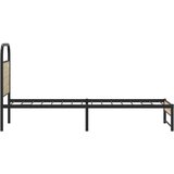 vidaXL Okvir kreveta bez madraca dimljena boja hrasta 80x200 cm drveni | shoptok.hr