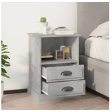  Noćni ormarići 2 kom siva boja betona 43x36x60 cm | shoptok.hr