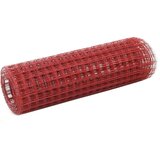 vidaXL Zicna mreza za ograjo jeklo s PVC oblogo 25x0,5 m rde | Shoptok.si