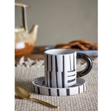 Bloomingville Crno-bijela šalica od kamenine 300 ml Frankie – | shoptok.hr