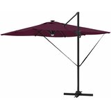 Roma Suncobran Crvena 286 x 284 x 270 cm Aluminij i poliester | shoptok.hr
