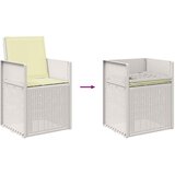  Vrtni set za objed s jastukom 7 pcs Bijela i krem PP | shoptok.hr