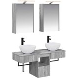  Set ormarića za kupaonicu 5 pcs Siva Sonoma 43 x 16 x 62,5 cm | shoptok.hr
