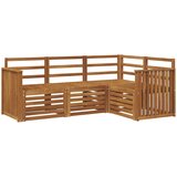  Set vanjskih sofa 4 kom. Prirodna Poliester | shoptok.hr
