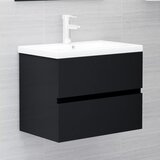 vidaXL Ormarić za umivaonik crni 60 x 38,5 x 45 cm od iverice Cijene